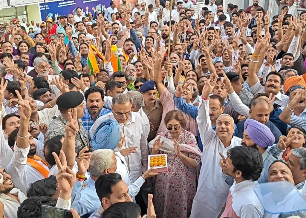 Chandigarh BJP Celebrates Bengal Win